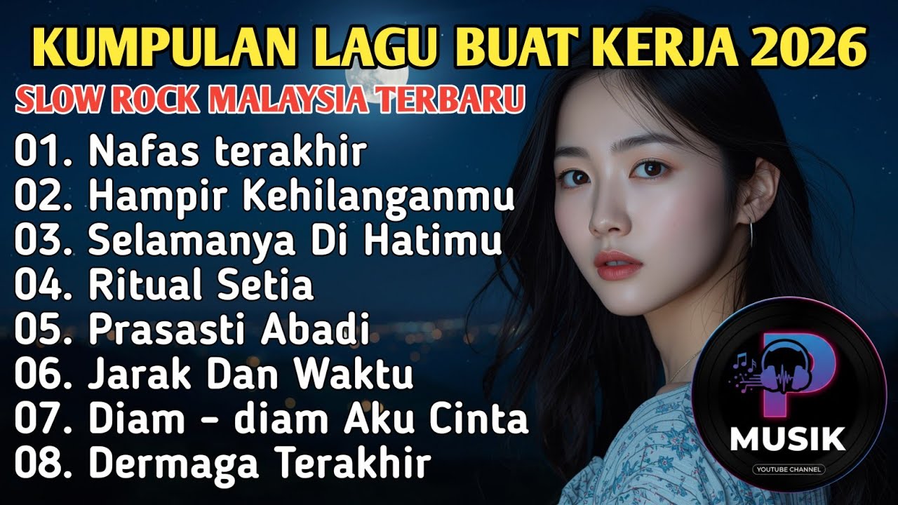 LAGU BUAT KERJA 2026 PALING ENAK DIDENGAR - Slow Rock Malaysia Terpopuler 2026 Paling Syahdu