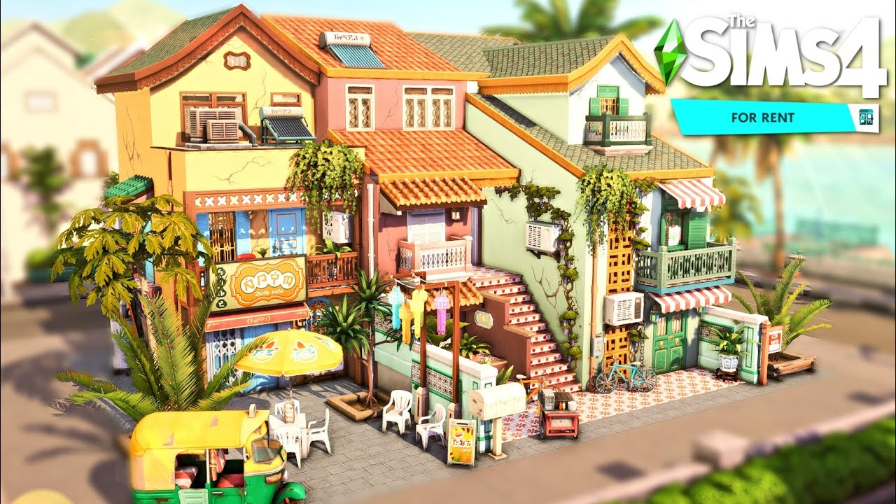 Таунхаусы в Томаранге || Сдаётся || The Sims 4: Скоростное строительство — без CC