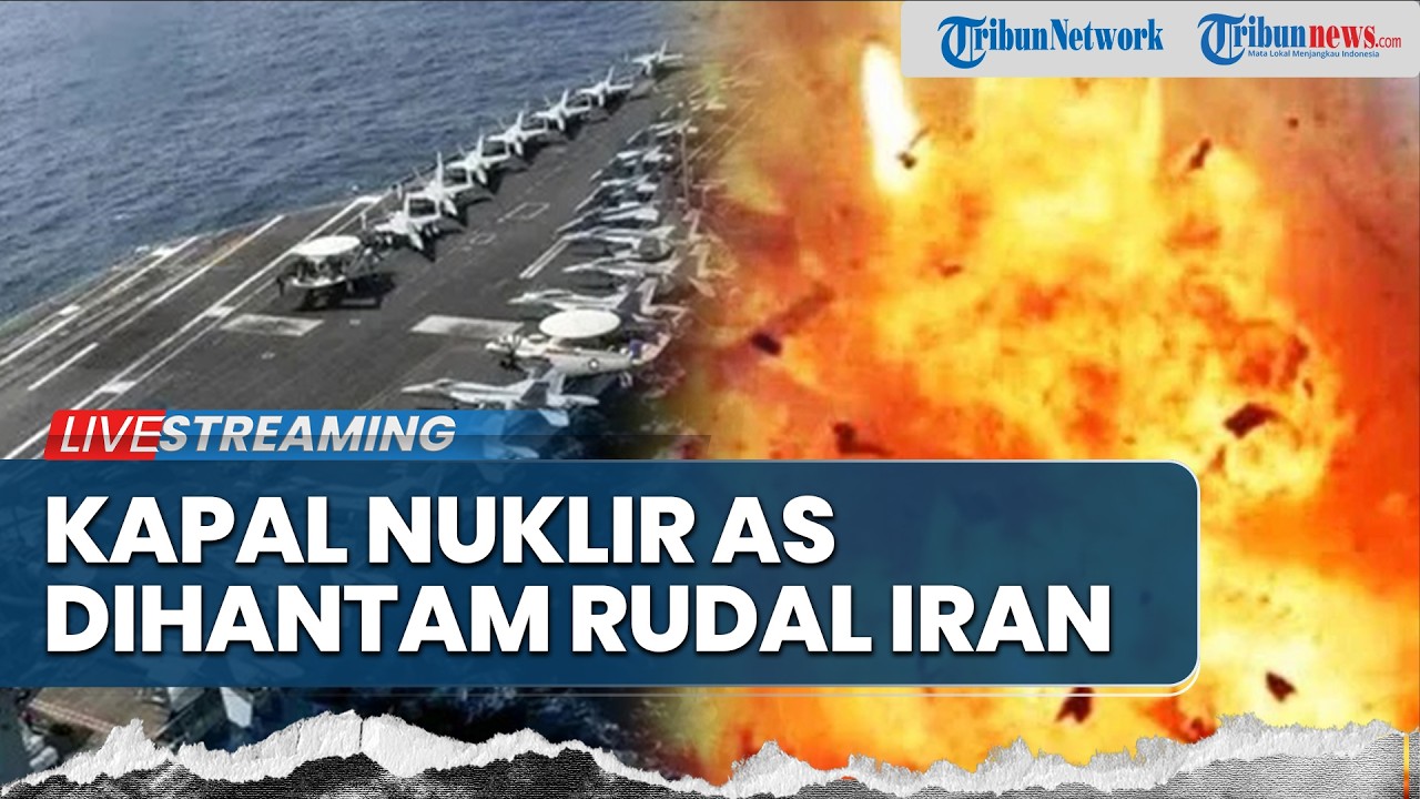 🔴Kapal Nuklir Abraham Lincoln AS Dihantam 4 Rudal Qadr Iran, Banyak Korban Tewas