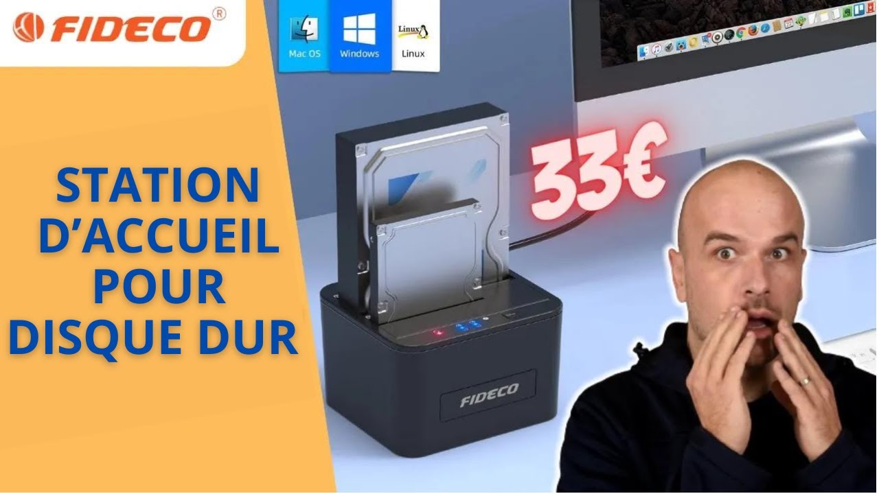 Ce dock permet d'utiliser des DISQUES DUR sans démonter son PC ( c'est trop bien )