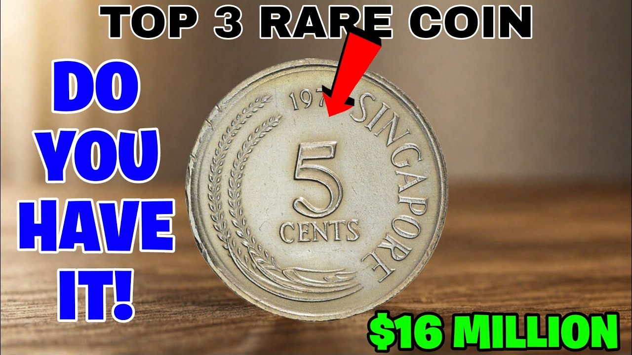 Singapore Top 3 Rare And Valuable 5 Cents Coins Worth Money Pocket Change Coins!