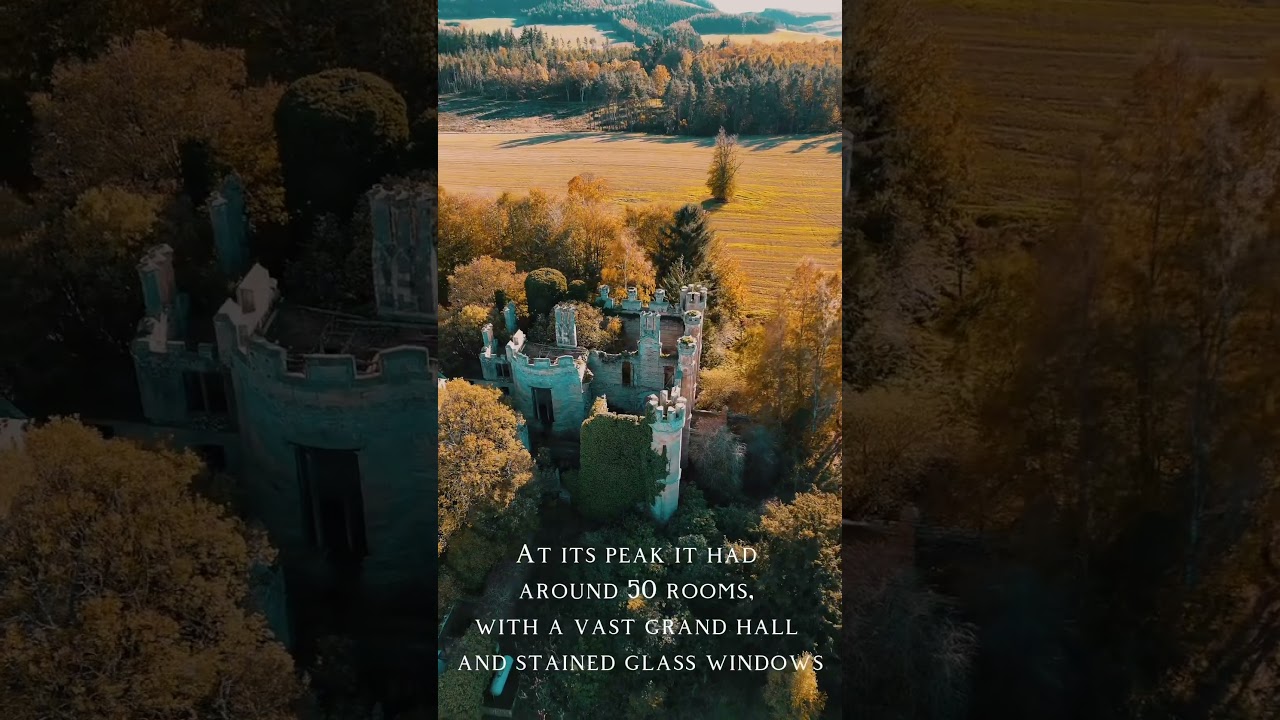 Crawford Priory, Springfield, Fife, Scotland. #travel #scotinthesky #scotland #drone #youtubeshorts