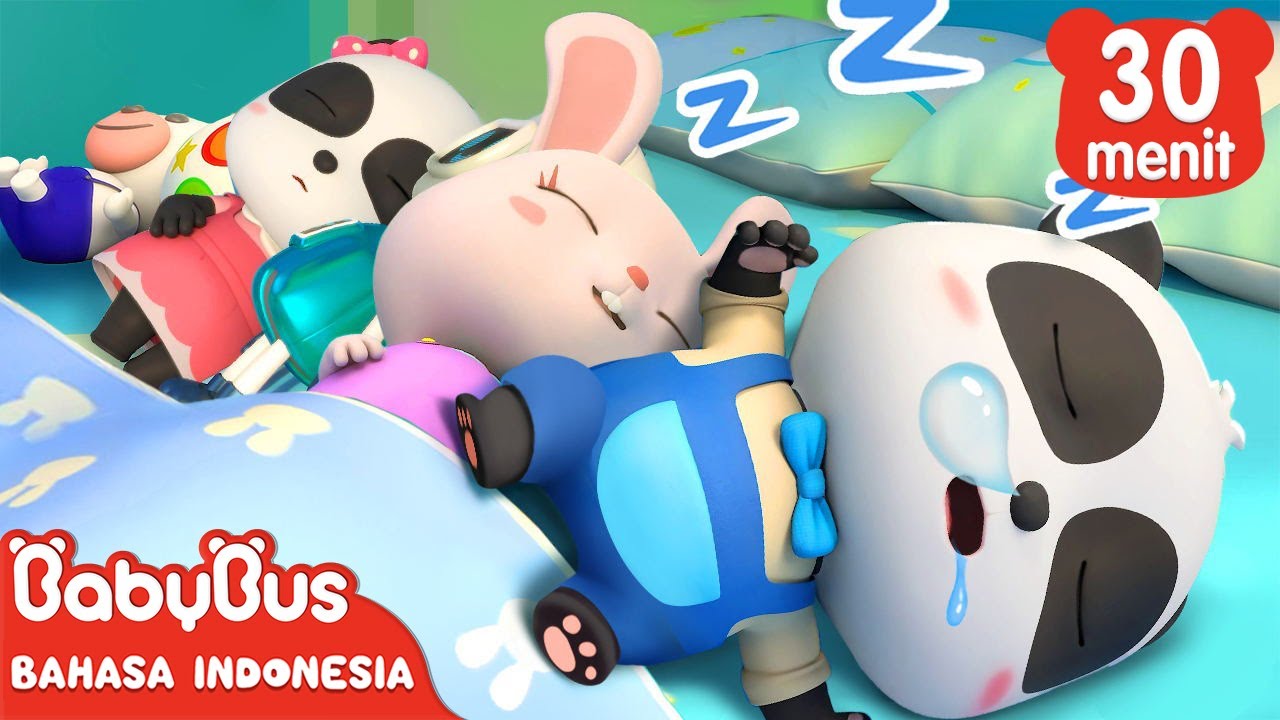 Ada Sepuluh Yang Kecil Di Kasur Dan Berguling-guling | Ten In The Bed | BabyBus Bahasa Indonesia