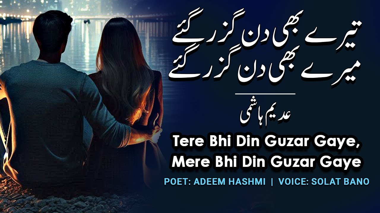 Tere Bhi Din Guzar Gaye, Mere Bhi Din Guzar Gaye - Adeem Hashmi | Solat Bano Soulful Rendition