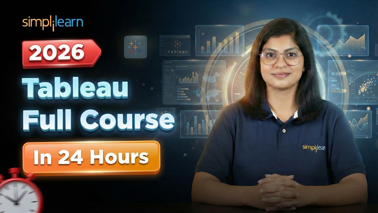 Tableau Full Course 2026 [FREE] | Tableau Tutorial For Beginners | Tableau Course | Simplilearn