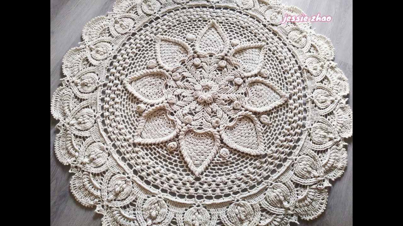 crochet mandala rug #145/мандала крючком/mandala de crochet/Häkel-Mandala/钩针地垫/크로셰 만다라