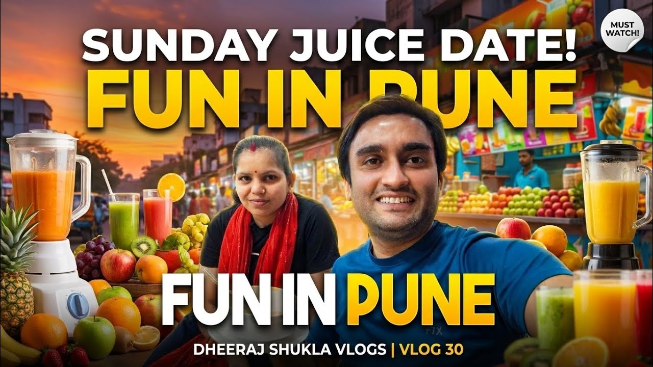 Akanksha के लिए Sunday Surprise! 😍 Pune की सबसे मशहूर Juice Shop! | Vlog 30