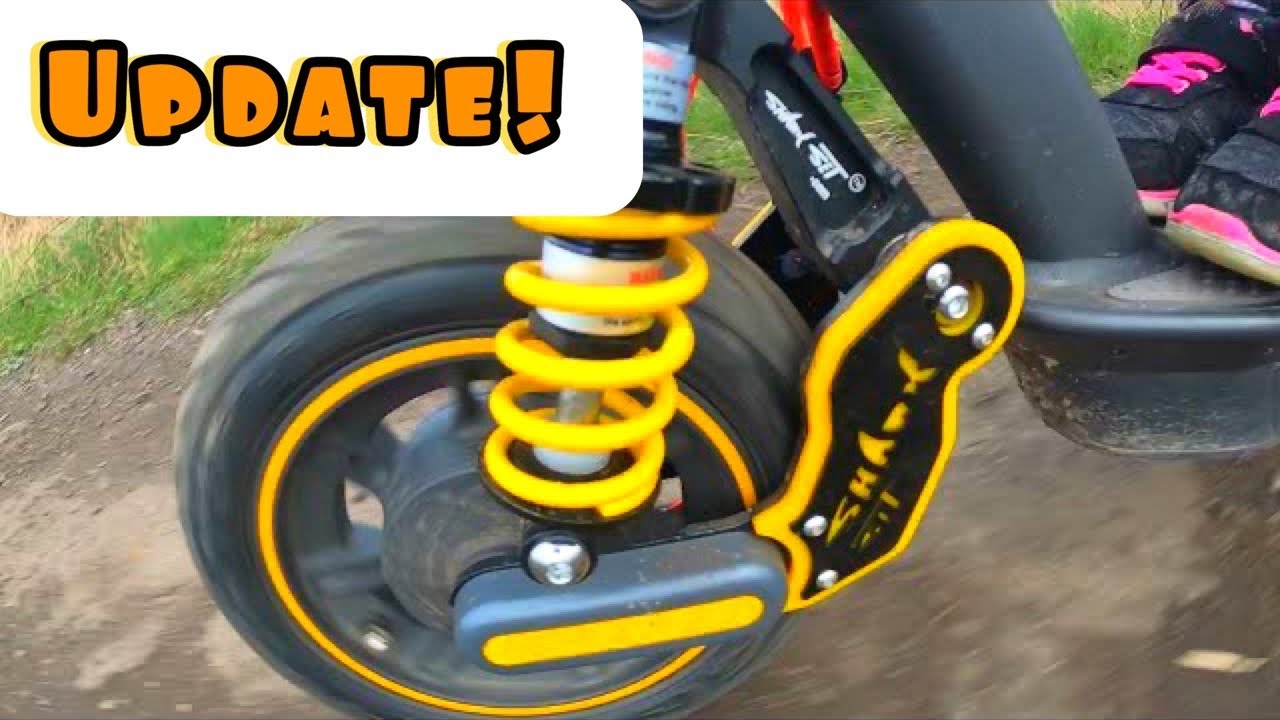 Ninebot Max front and rear suspension update - feat. Sharkset
