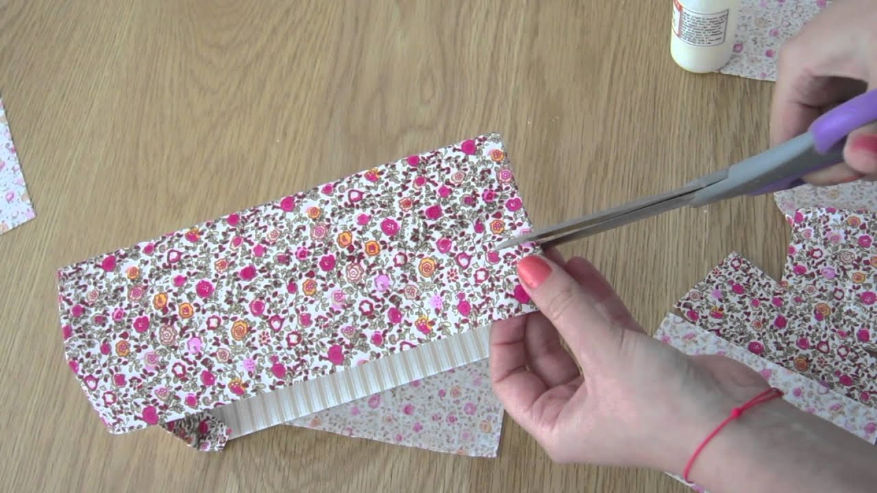 Customisez une boîte avec du tissu