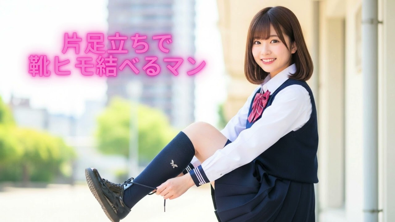 【Suno AI】片足立ちで靴ヒモ結べるマン【アイドルソング】