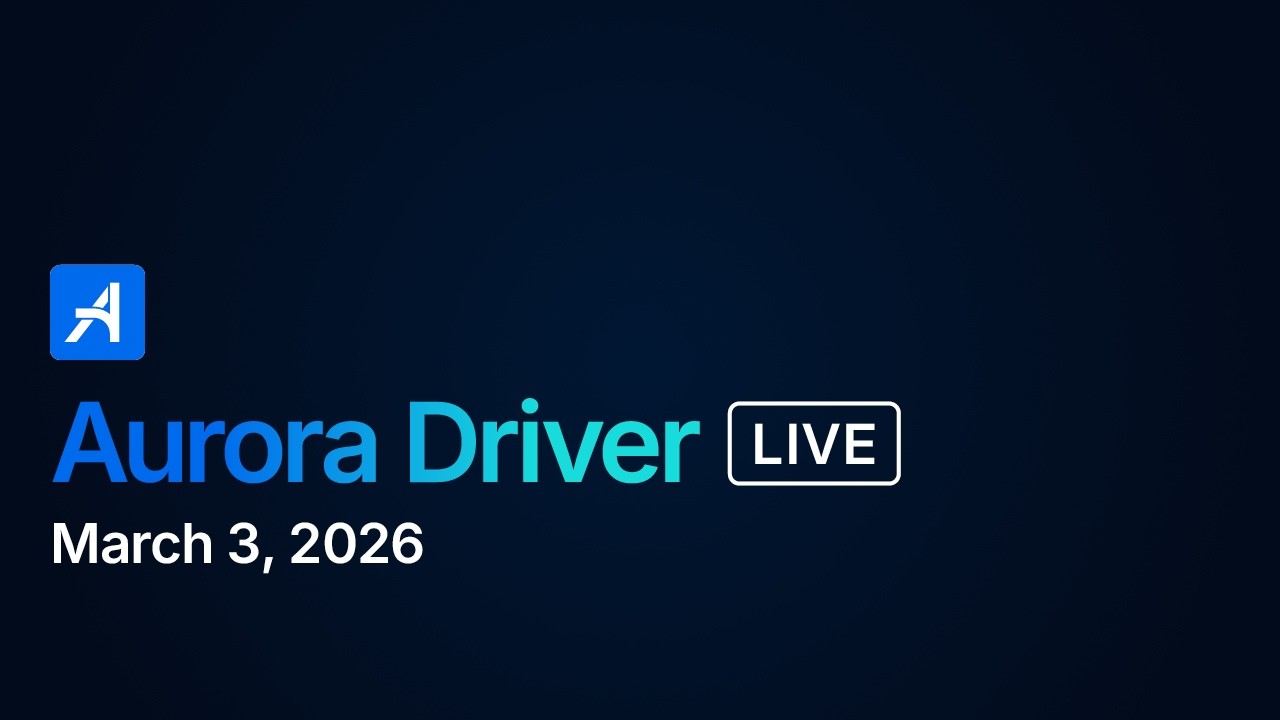 Aurora Driver LIVE | March 3, 2026 | Aurora Driver on I-45
