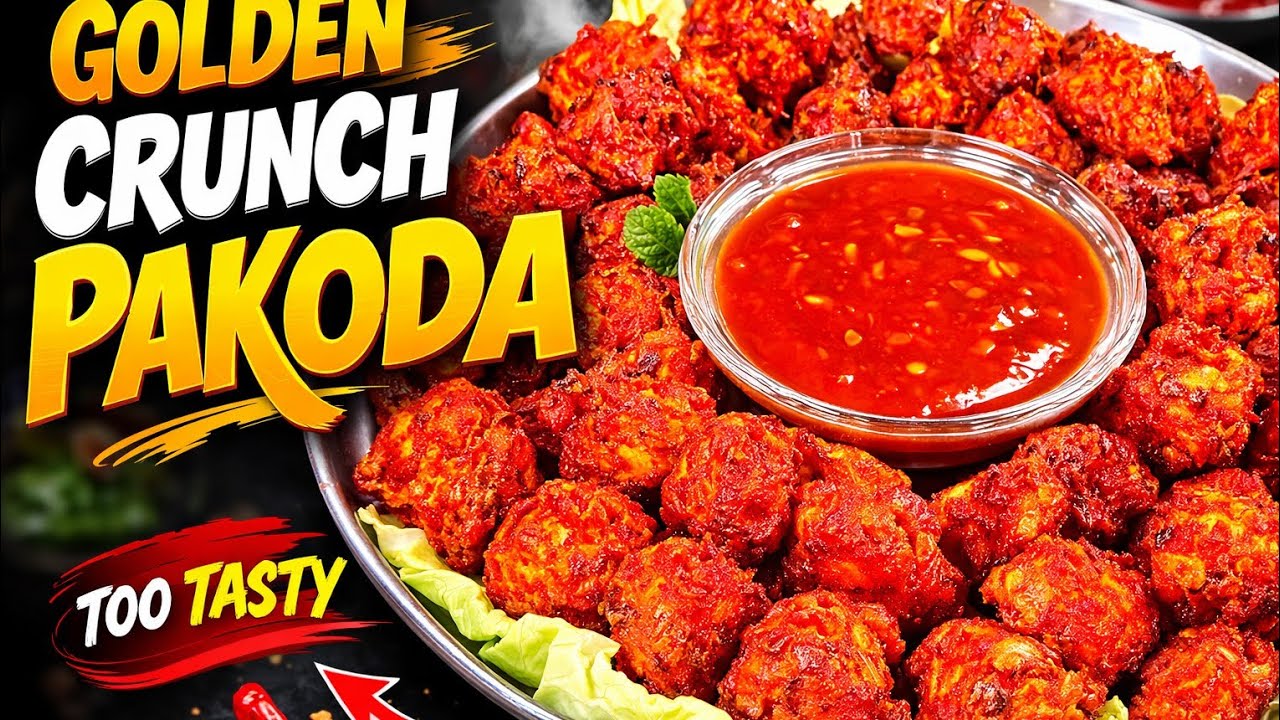 Street Style Chinese Pakoda At Home | Restaurant Style Chinese Pakoda Recipe | Easy Snack Recipe!
