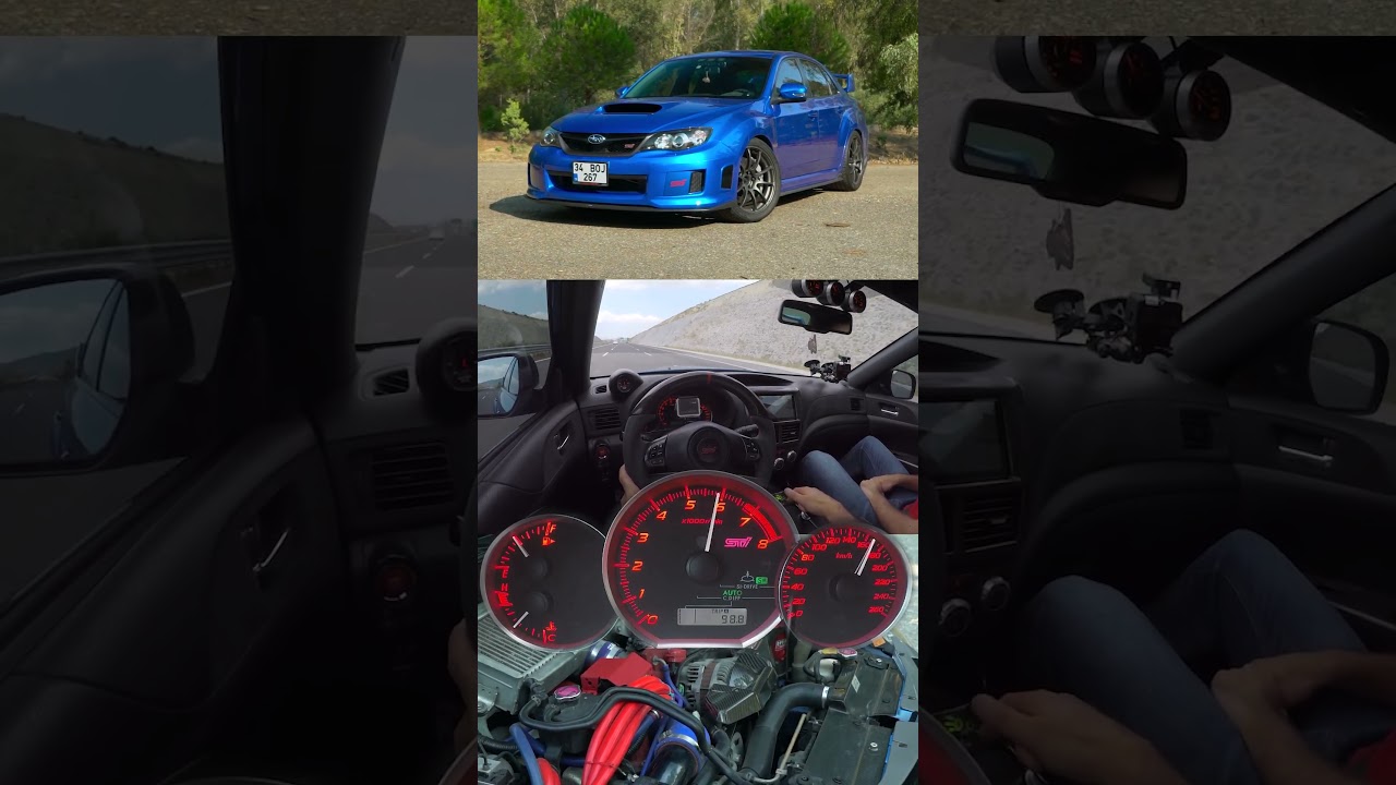 Tuned 380 HP Subaru Impreza 2.5 WRX STI / 100-200 km/h Acceleration / Autobahn / Big Turbo