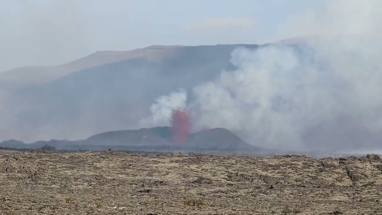 Vulkaan uitbarsting IJsland 28-08-2024