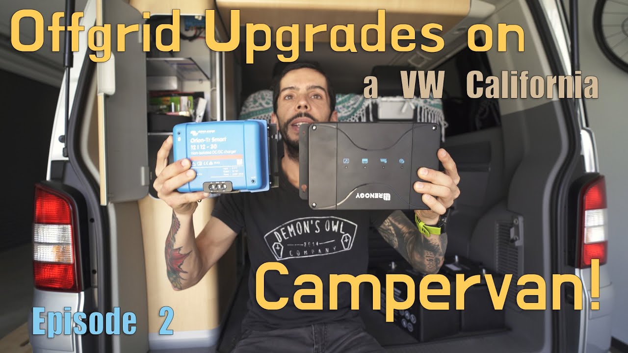 Offgrid upgrades on a VW California camper - Solar & Lithium batteries! Episode #2