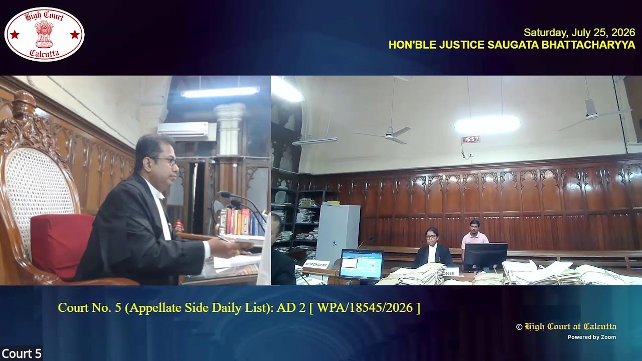 25 July 2026 | Court No. 5 | Live Streaming of the Court proceedings 1