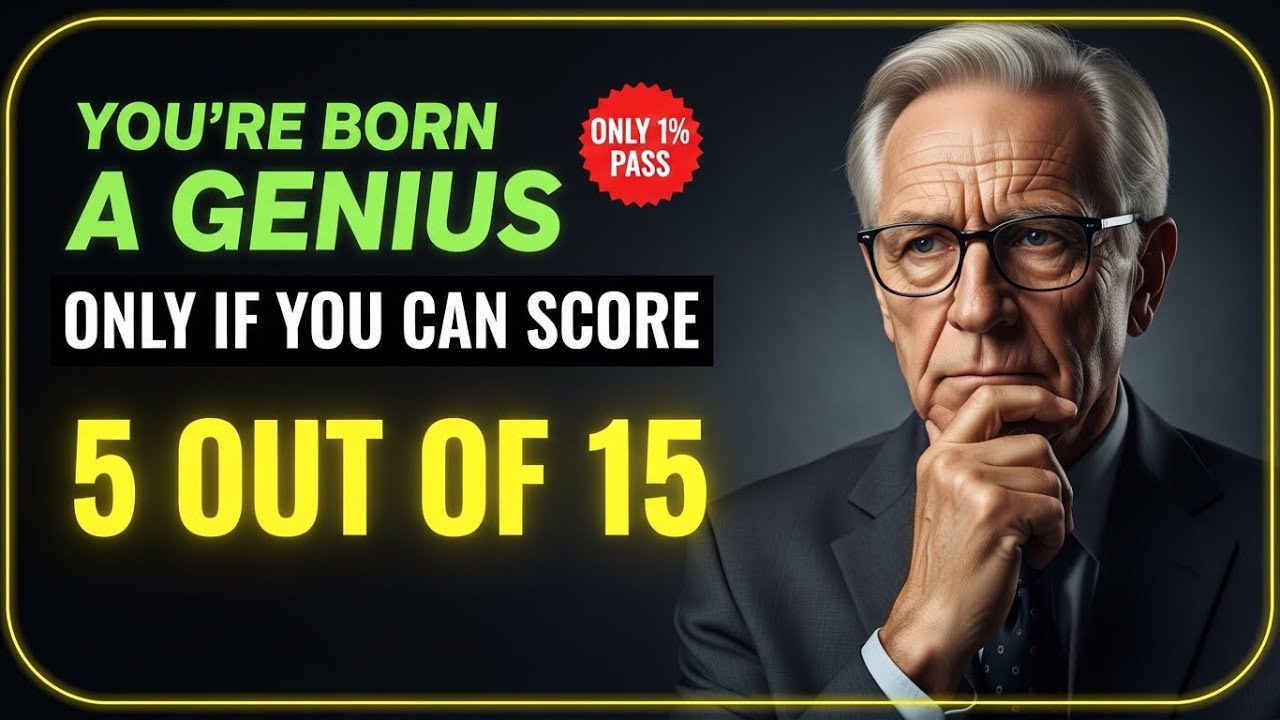 Only 1% Can Score 5/15 | Genius Level Brain Quiz Challenge