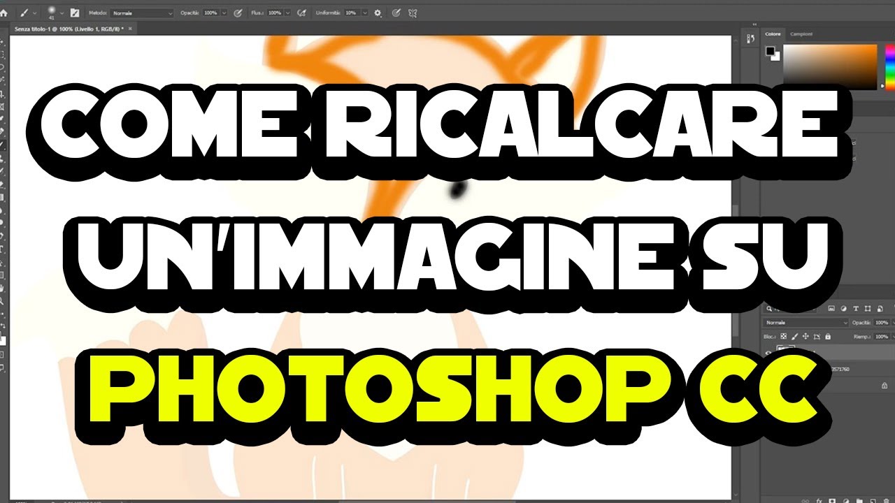 Come ricalcare un'immagine su Photoshop CC
