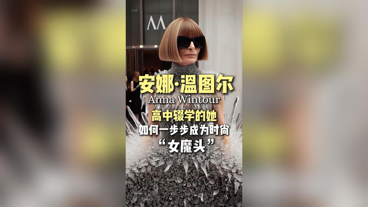 高中辍学的她，如何一步步成为时尚女魔头#时尚#安娜温图尔#时尚#女性智慧