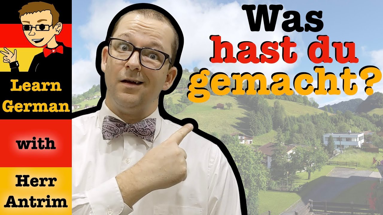 Was hast du am Wochenende gemacht? - German Perfekt Tense Example Conversation