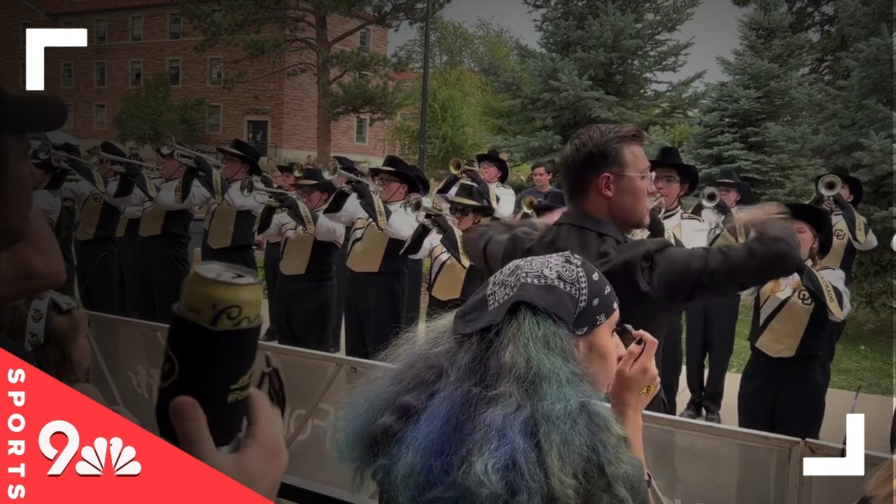 CU’s Golden Buffaloes Marching Band performs on Sept. 2, 2022