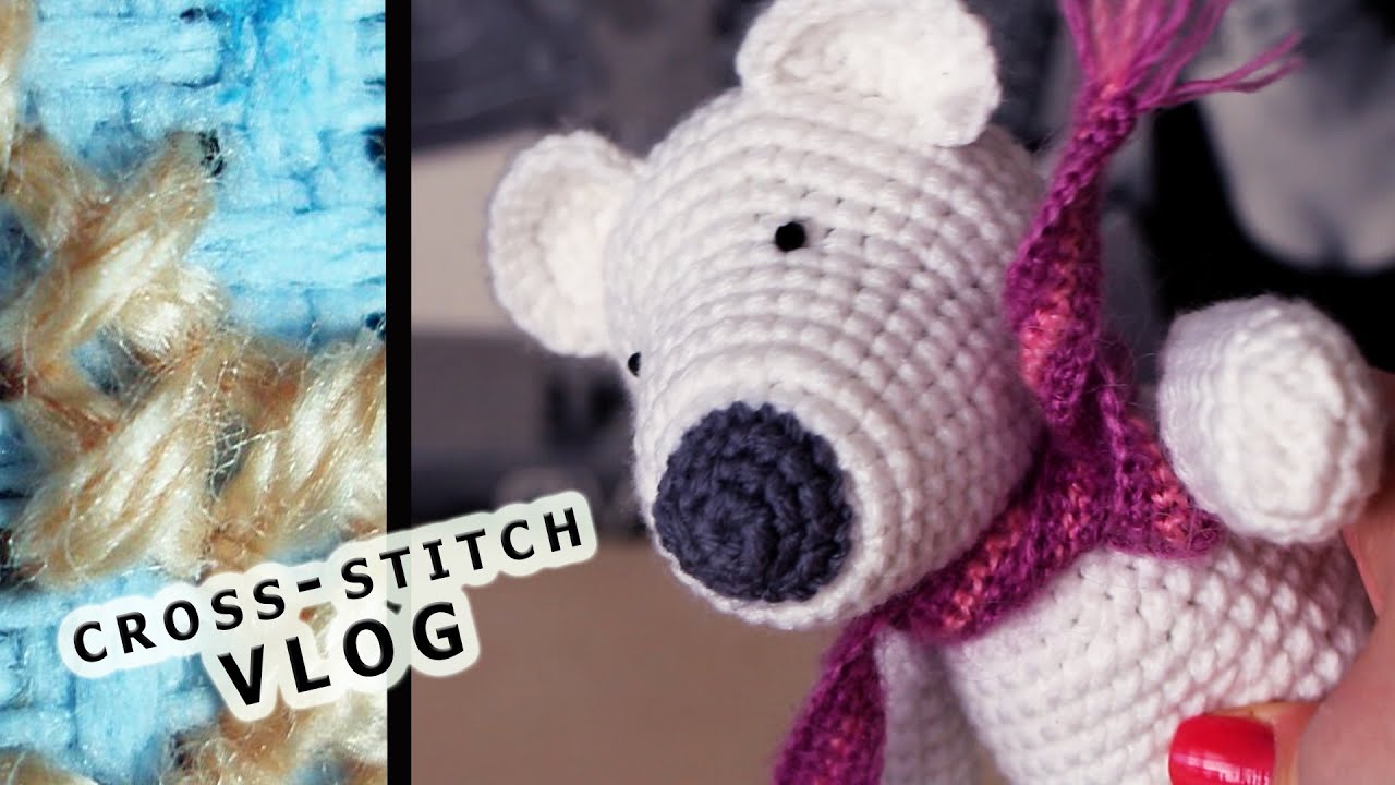 Cross-stitch VLOG - апгрейд станка, покупки с 123стич, идентичные цвета DMC