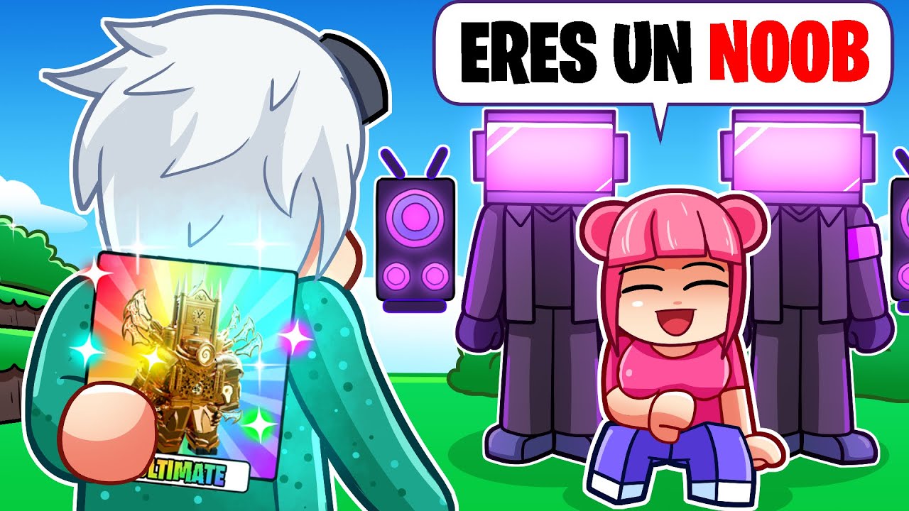 ¡Hago que soy NOOB con el UPGRADED TITAN CLOCK MAN ULTIMATE en Toilet Tower Defense Roblox!