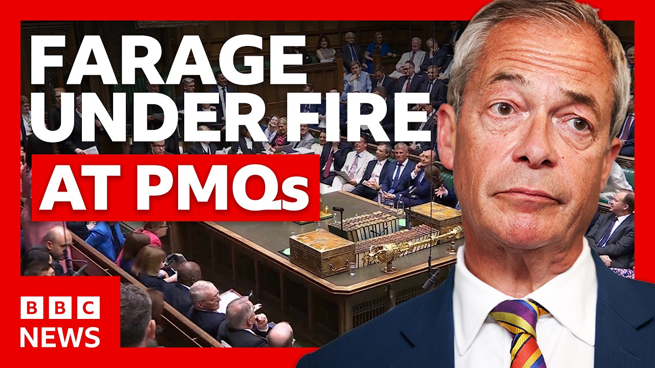 Watch MPs react as Nigel Farage&rsquo;s resignation questioned at DPMQs | BBC News
