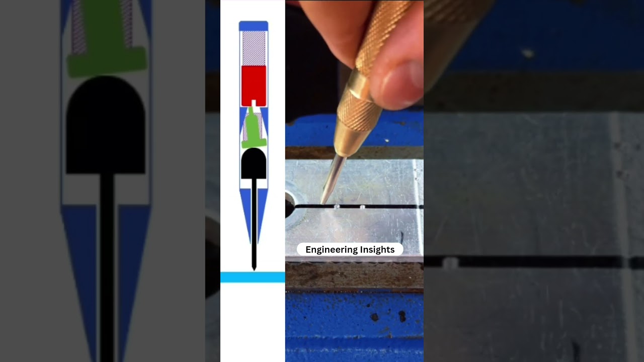 Automatic center punch #tools #mechanic #marking