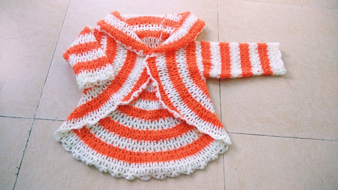 easy and beautiful crochet circle jacket for any size (tutorial हिंदी में)