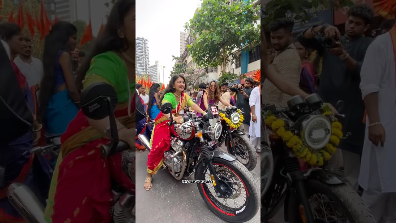 Women Power x Royal Enfield ✨❤️&zwj;🔥 || Gudi Padwa || Girgaon Cha Pawda 2025 || Girgaon Shobhayatra 🚩