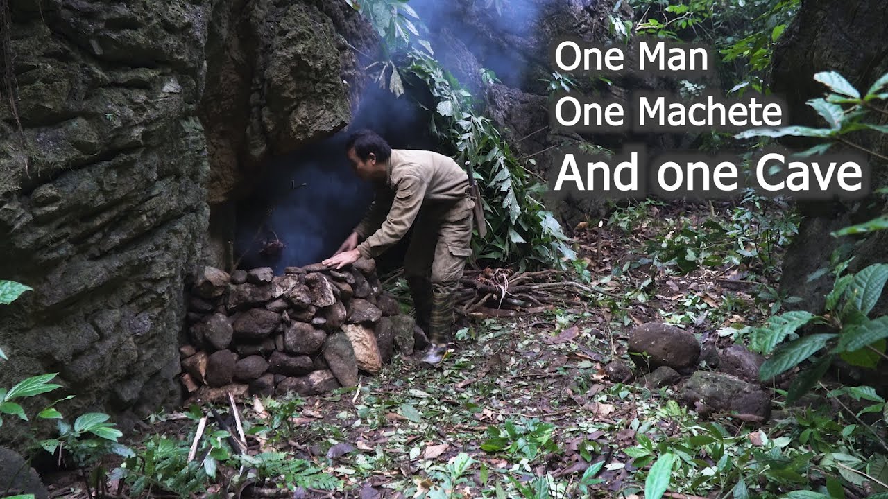 One man, one Machete, and a Cave — a raw, Primal Hunt | Three days deep in the Wilderness