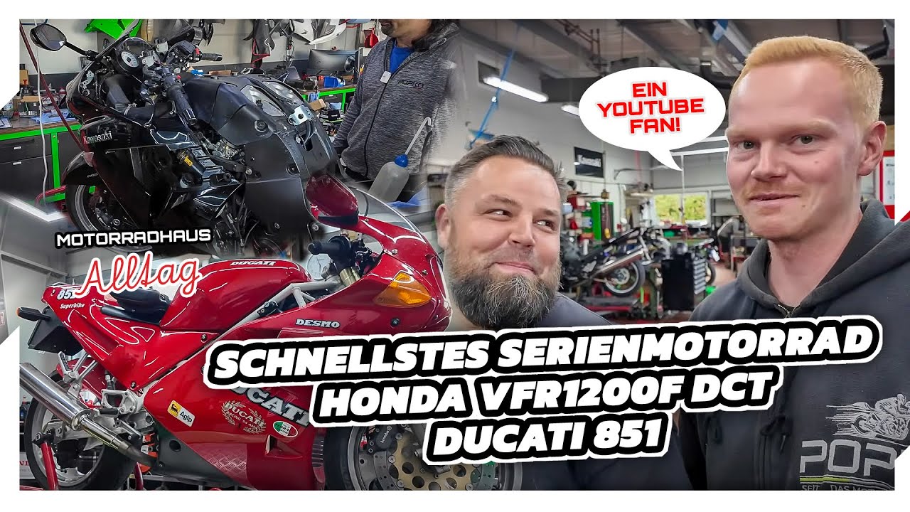 Schnellstes Serienmotorrad - Honda VFR1200F DCT - DUCATI 851 • Motorradhaus Alltag Folge - 93