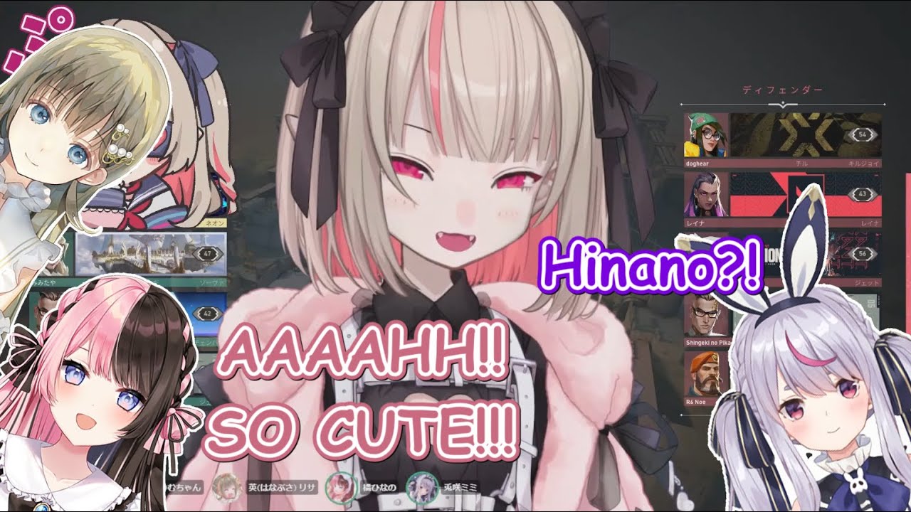 Hinano Showed Her Otaku Side When She Met Ririmu (ft. Mimi & Lisa) 【Nijisanji/VSPO】