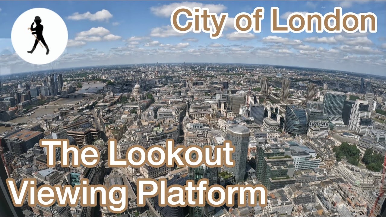 A sky high view from The Lookout Viewing Platform, Bishopsgate, City of London