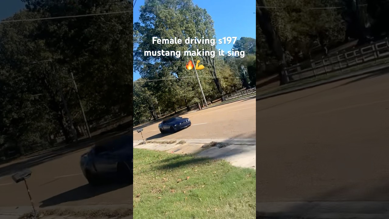 Female driving s197 Mustang💪 