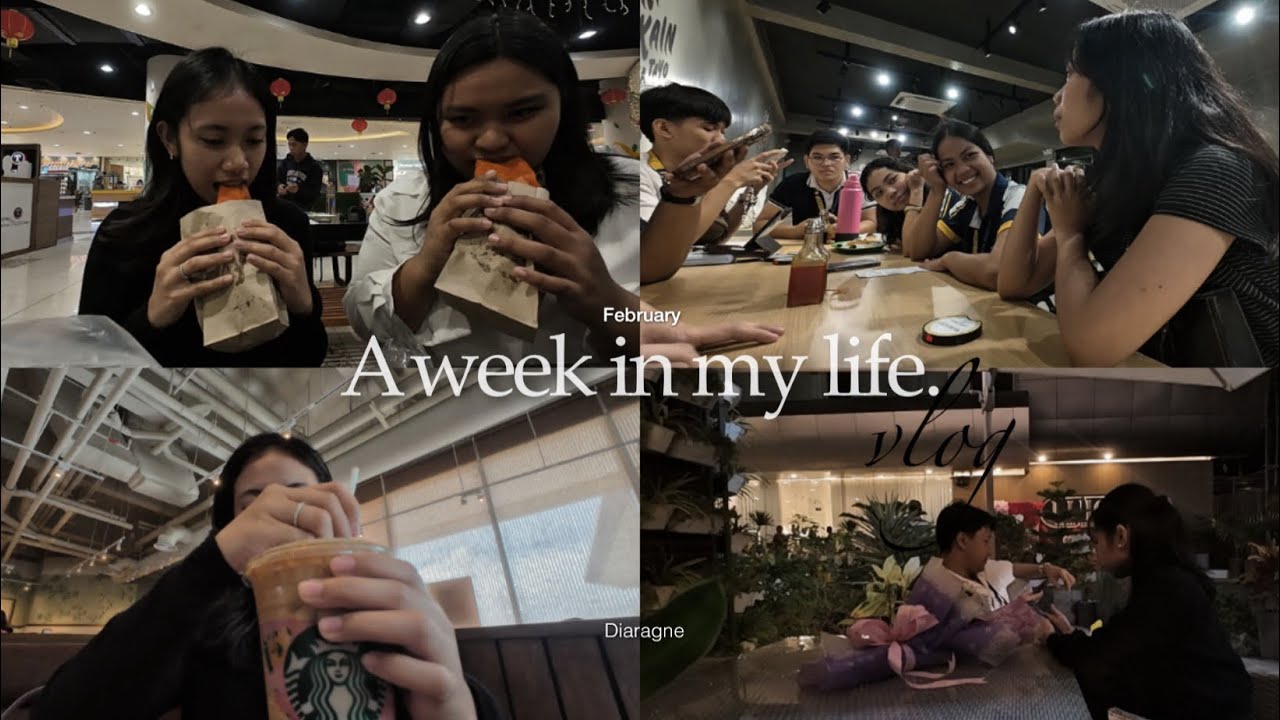 A week in my life | Valentines Date, Prelims szn, Restocking my fridge