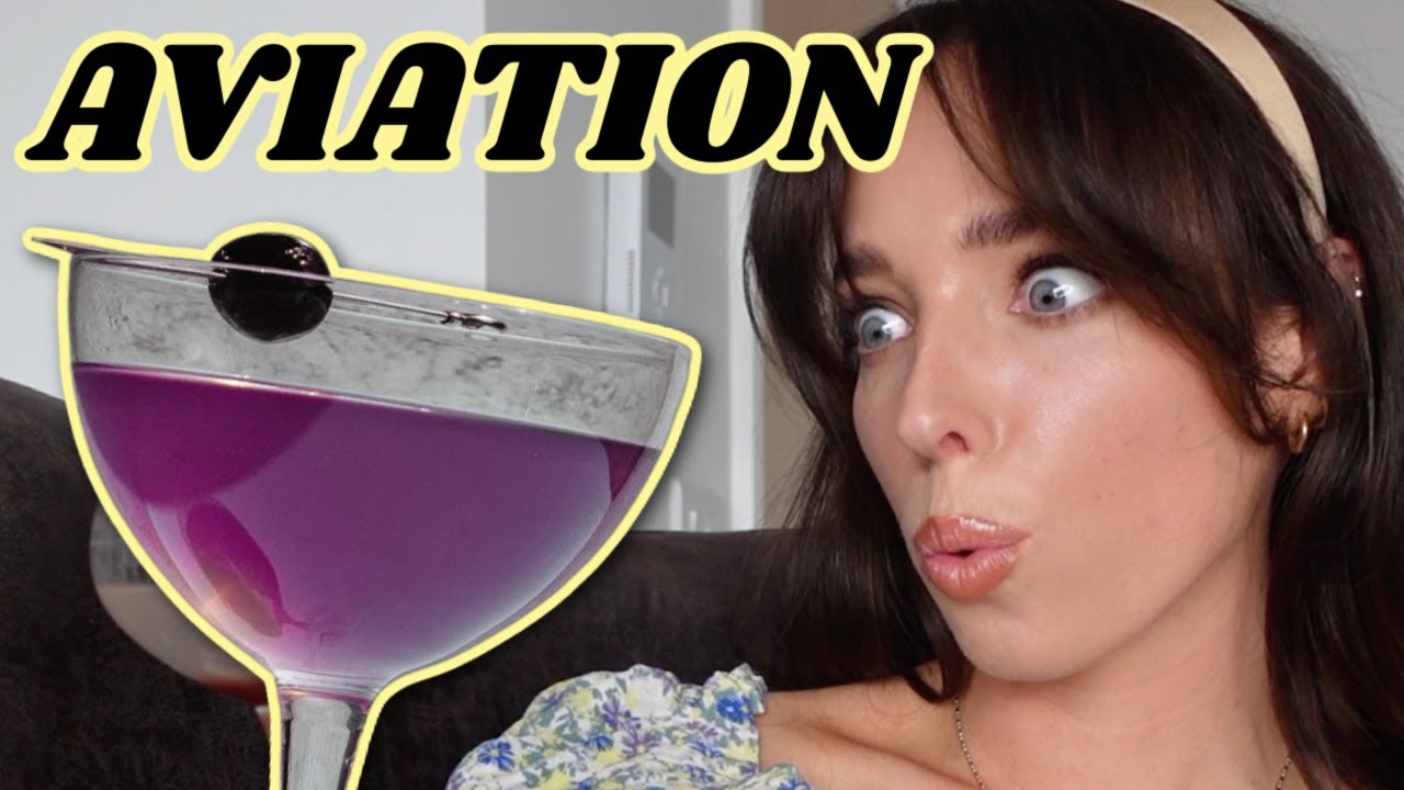 IRISH GIRL DRINKS AN AVIATION FOR THE FIRST TIME | Gin Maraschino Liqueur Cocktail | Ciara O Doherty