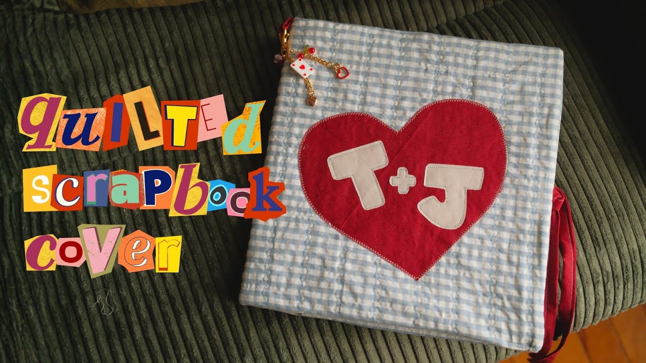 how to sew a quilted scrapbook cover | DIY fabric journal cover tutorial