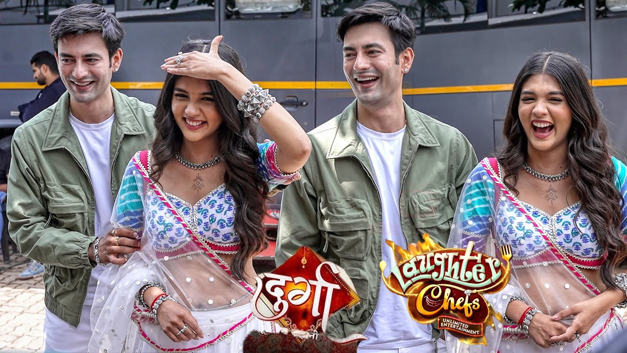 Pranali Rathod And Aashay Mishra New Serial Durga Promotion at Laughter Chefs
