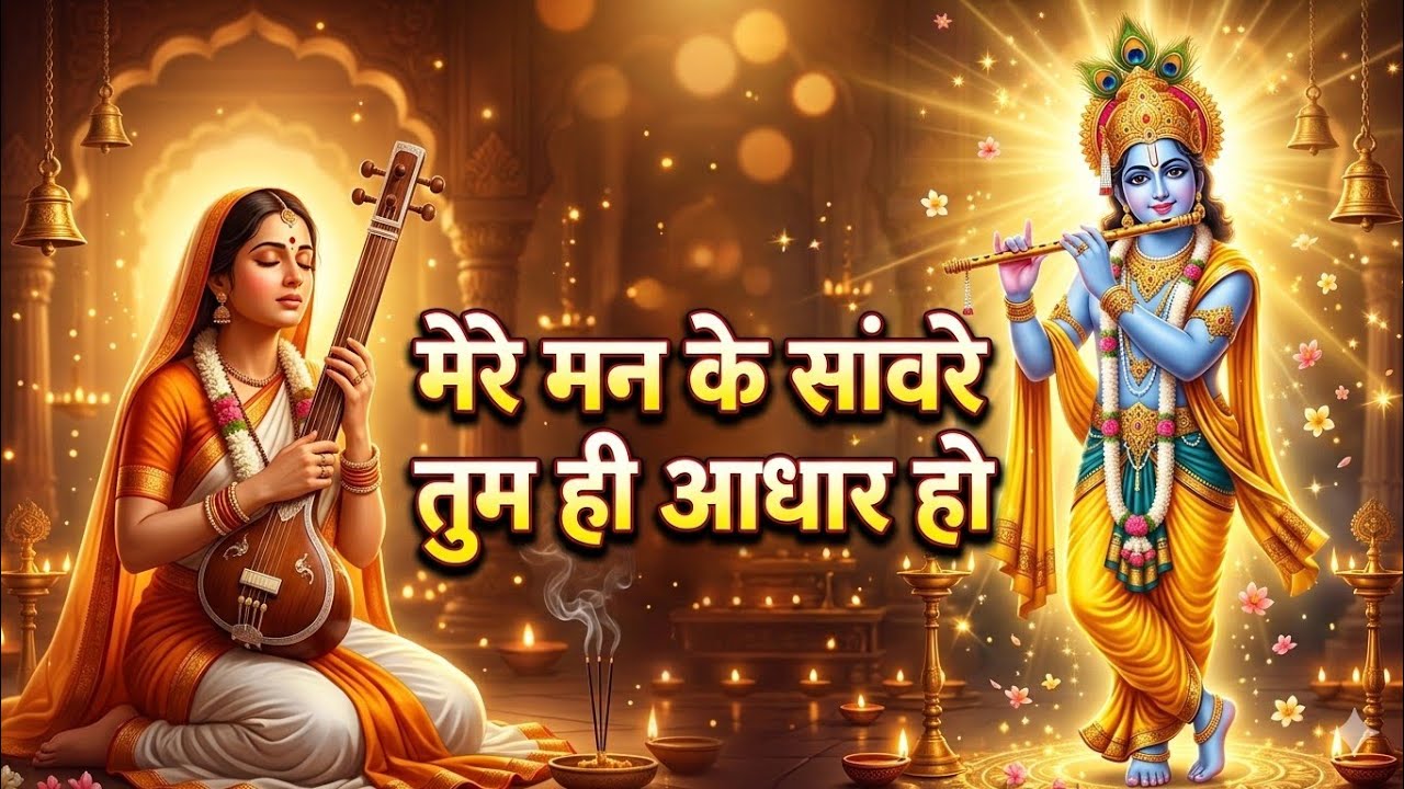 मेरे मन के सांवरे#radhakrishna #krishna #holi#krishanbhajans2023 