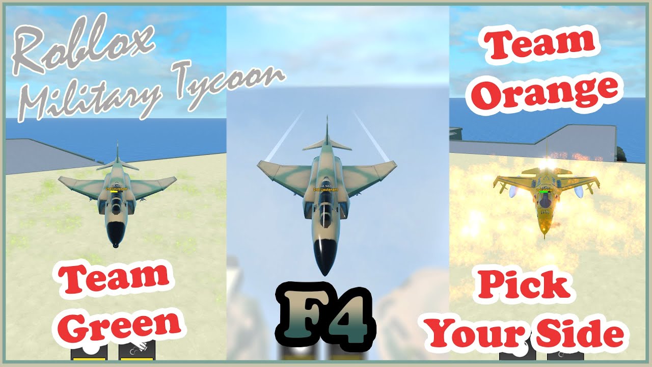 F4 Phantom, Toxic Or Fire? Pick Your Weapon In Military Tycoon Roblox