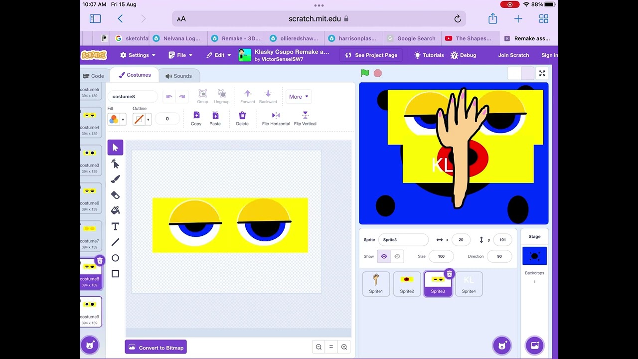 Klasky Csupo Robot logo Remake version 4000 scratch speedrun