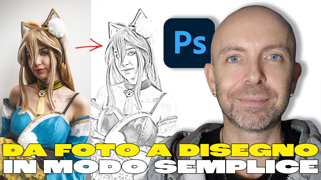PHOTOSHOP - Come trasformare una foto in disegno in modo semplice