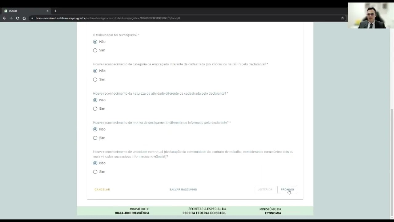 Aula 3.3 - Exemplo S 2500 com Alteração na Data do Desligamento