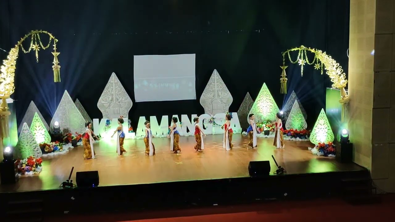 Tari Gambyong Pangkur Hut 36 Sanggar Tari Kalamangsa di Gedung Soetedja Purwokerto Banyumas