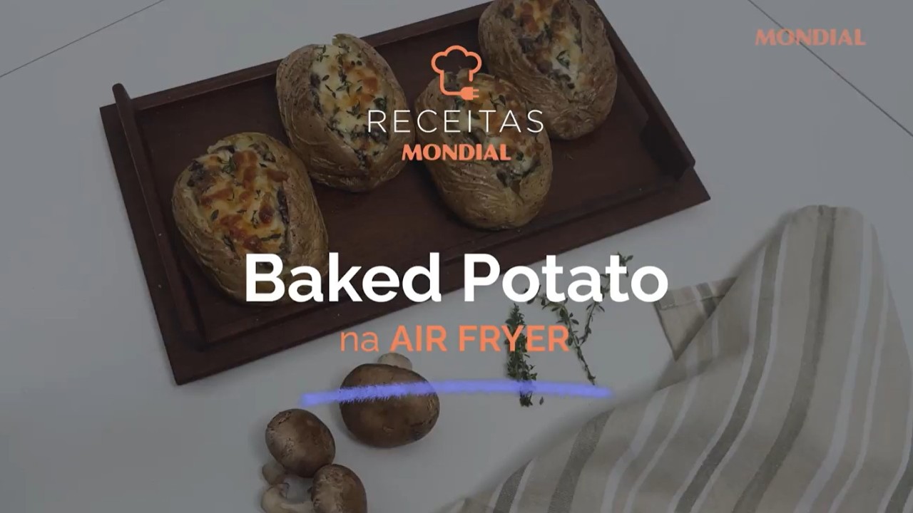 Baked Potato Recheada na Air Fryer: Fácil de fazer