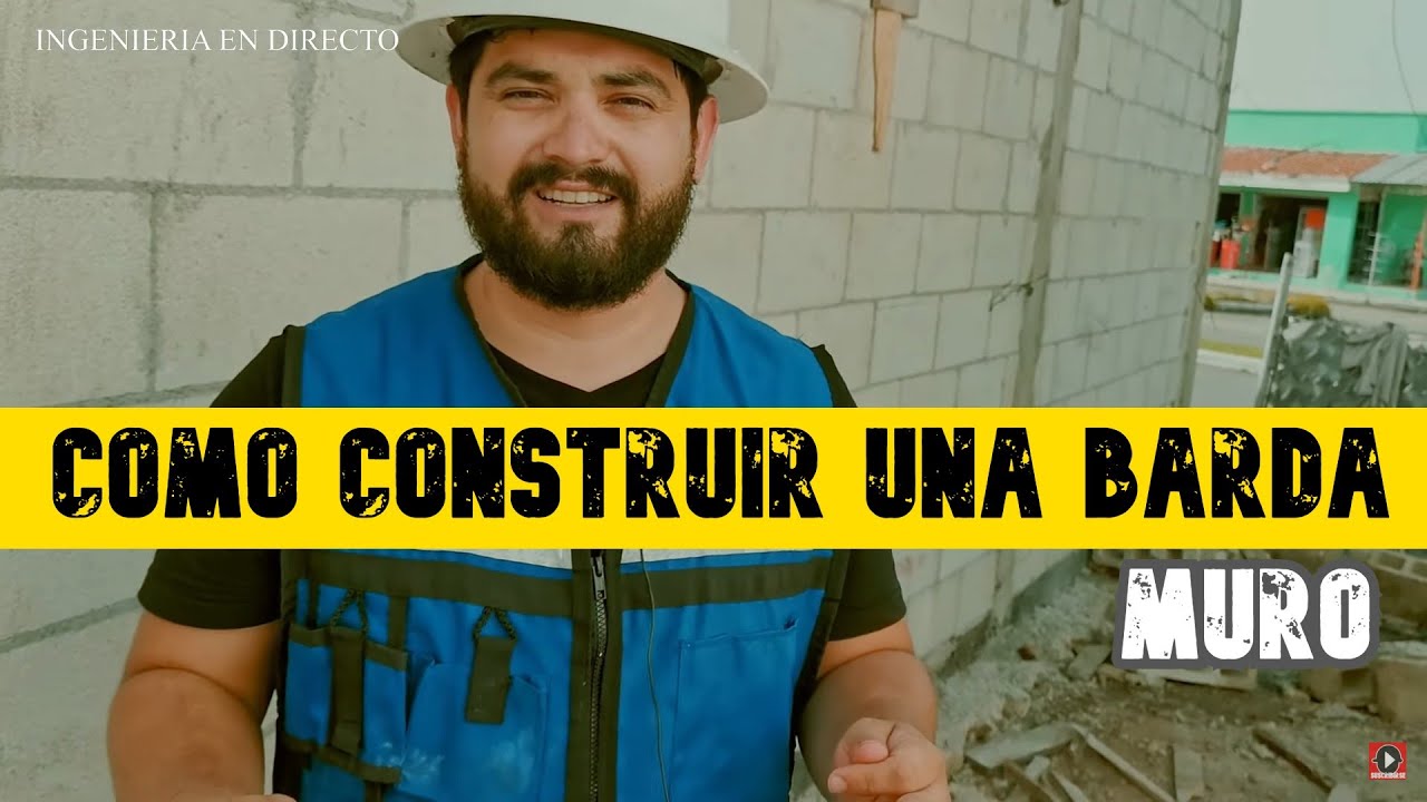 COMO CONSTRUIR UNA BARDA (MURO) // HAZLO TU MISMO #alba&ntilde;ileria #construccion #supervision