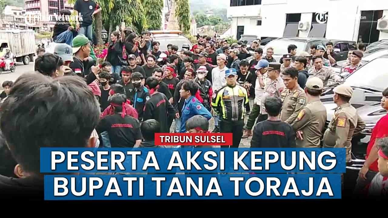 NEWS UPDATE; Massa Kepung Bupati Tana Toraja, Desak Teken Surat Penolakan Proyek Geothermal Bittuang