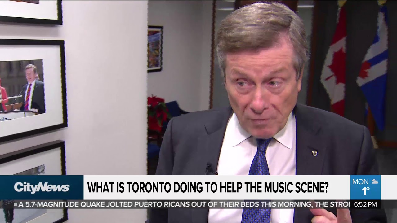 What is Toronto doing to help the music scene?